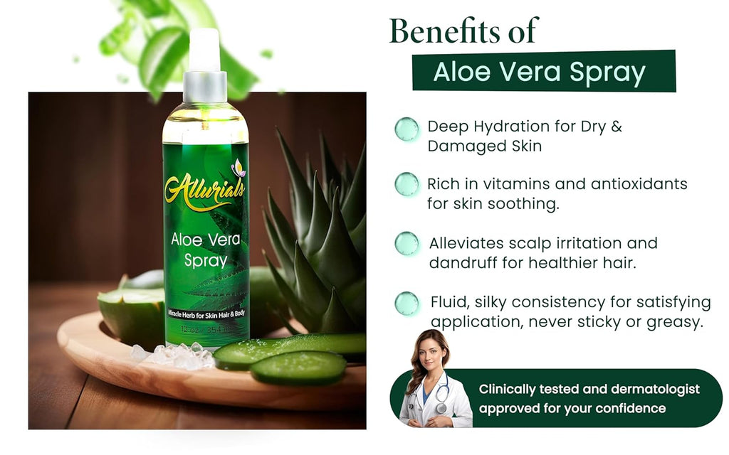 aloe vera spray wirkung Allurials Aloe Vera Spray